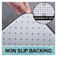 Memory Foam Bath Mat 47x24, Extra Soft And Absorbent Bathroom Mats, Non Slip Washable Carpet For Floor, Shower And Tub, Dark Grey - 多色43 - 查看 5