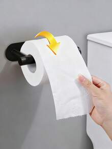 4pcs/set Estantes adhesivos para toallas para pared de baño, soporte para toallas para cocina, baño y lavandería de acero inoxidable, anillo para toallas de mano, soporte para paños de cocina sin taladrar, colgadores de toallas de gran resistencia, barra para toallas de mano/rostro, ganchos, organizadores de almacenamiento de baño, accesorios de ferretería - Negro - Ver 5