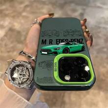 Funda de teléfono M-MerceS Cool Des Supercar para 17 16 15 14 13 12 11 Plus Pro Max multicolor aurora láser a prueba de golpes - z10 - Ver 12