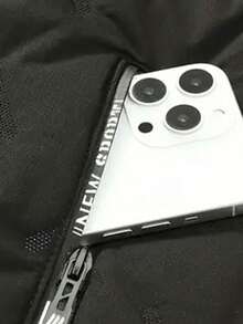 Men's Jacket, Thermal Lined Thick Hooded Coat, Casual Everyday Wear, Suitable For Vacation, Outdoor, Hiking, Running, Fitness,Winter - Black - View 6