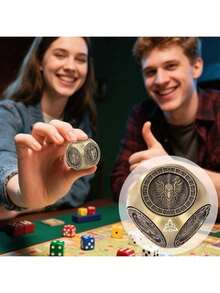 7-In-1 Metal Dice Set With Gift Box, Suitable For Christmas Gifts, Cool Polyhedral Dice For Role-Playing Games, Fantasy Tabletop RPG Accessories For DM And Players, Personalized Gifts For Boyfriend, Recommended Gifts For Men, Fun Gifts For Teens - Multicolor - View 7