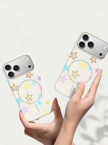 Matte magnetische Handyhülle mit vollflächigem Pentagramm für iPhone 17 Pro Max und 17 Air, weiche, stoßfeste TPU-Schutzhülle - Pink - Übersicht 8