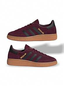 Adidas Giày thể thao nữ chuyên dụng cho bóng ném, giày casual, nhẹ, êm ái, thoáng khí, đế dày, có logo, thân thiện với da, đa năng, phù hợp đi làm hàng ngày, tập gym, đi chơi, thư giãn, du lịch, hẹn hò. Màu đỏ JP8021 - Đỏ - Xem 2