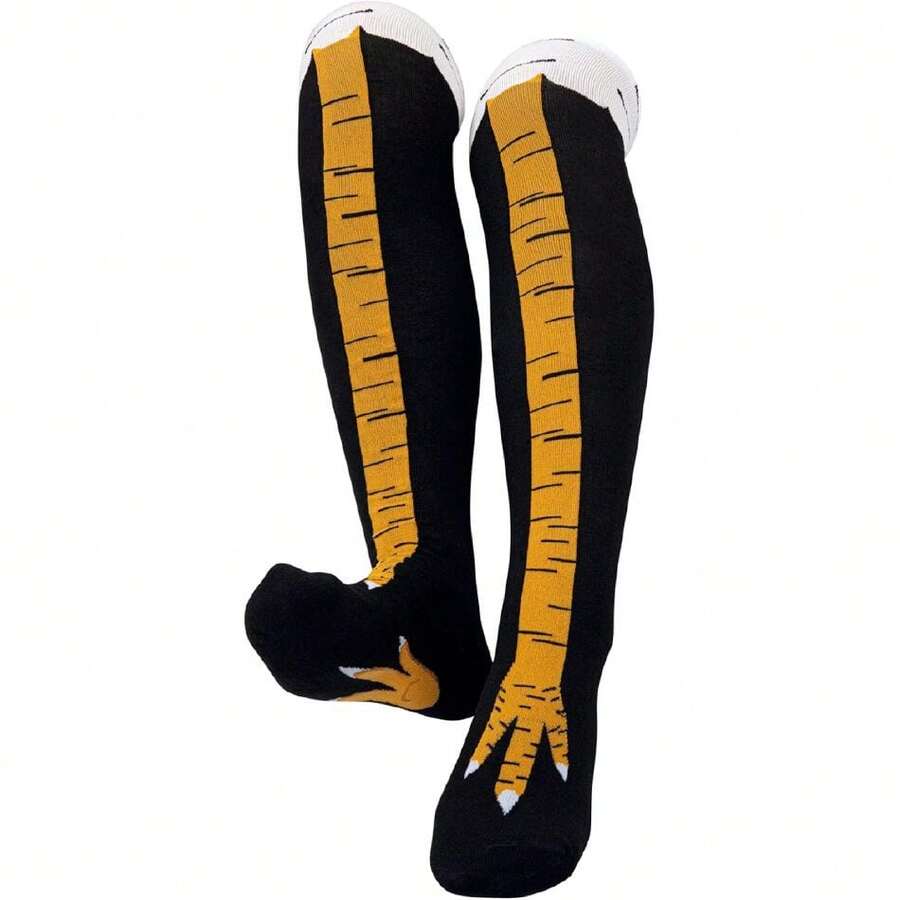 Funny Crazy 3D Chicken Feet Socks For Women Men, Gag Novelty Socks Gifts, White Elephant Gifts For Adults, Teens, Xmas,27866007 - 白色 - 查看 1