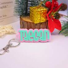 1 Pc Custom Acrylic Bag Tag Keychain 3D Backpack Tags Kids Tags Keychain Acrylic Name Tag Lunch Box Tag Luggage Tag Diaper Bag Tag Kids Backpack Tag Gift For Mom,Customized Keychains & Accessories,Easy Comfort,Apparel Accessories,Chic Autumn,Boyfriend,Girlfriend,Family,Friends - Silvery - View 49