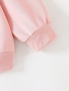 1PC Teen Girl Cartoon - Element Sweatshirt, Comfortable, Spring & Autumn Anime Activity & Personalized Style - Pink - View 5