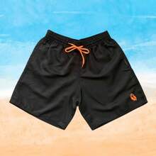 Set Of 2 Men's Tactel Shorts With Pockets - Beachwear, Gym, Pool - Black and Black - View 3