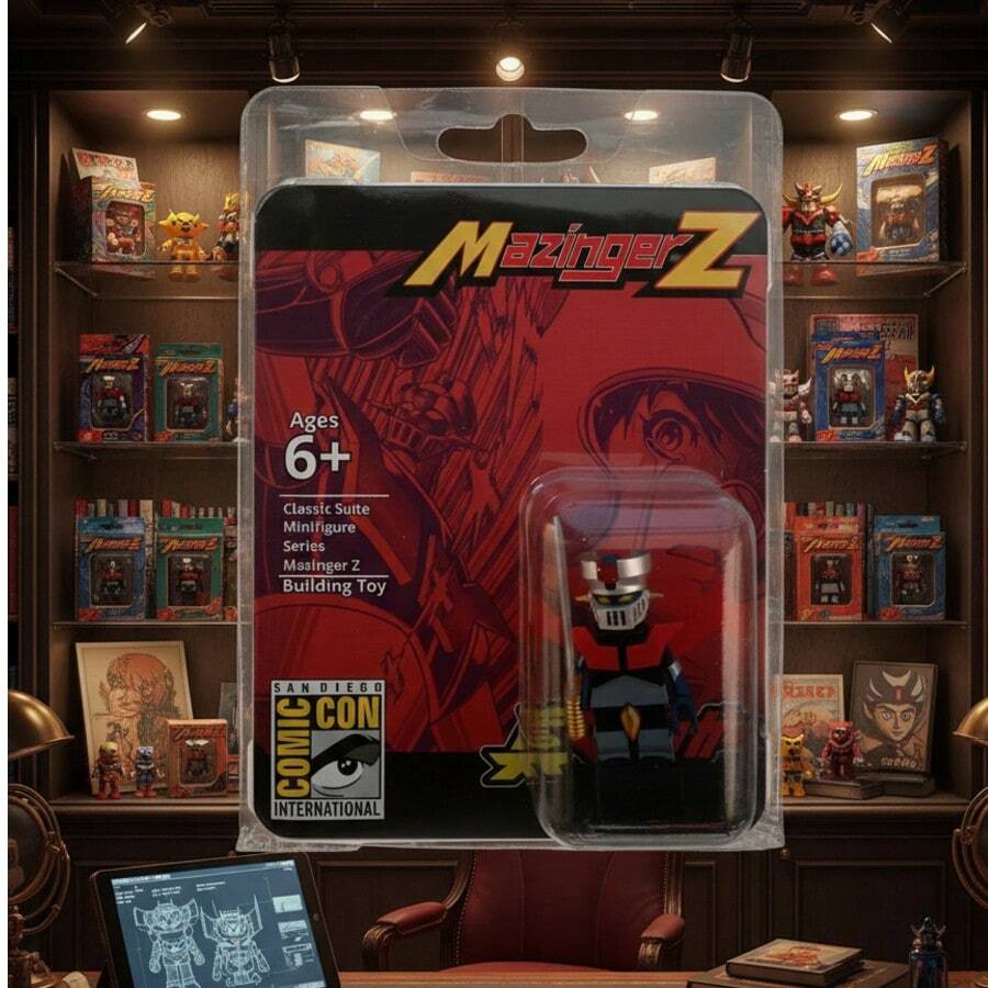 Figura de colección Mazinger Z Estilo bloque de construcción - Rojo - Ver 1