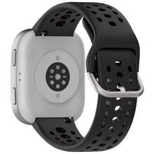 Compatible With Amazfit Bip 6 Band, 22mm Width Silicone Replacement Strap For Amazfit Bip 6 Smartwatch{Inchcolor_nameinch:InchBlackinch} - Black - View 3