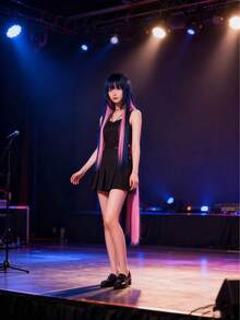 Panty & Stocking With Garterbelt Stocking Cosplay Wig - Anime Character Wig With Realistic Scalp Top - Multicolor - View 1