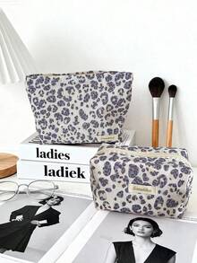 حقيبتان مستحضرات تجميل بطبعة نمر عتيقة، حقيبة تخزين بنمط نمر وردي عالي الجودة، حقيبة منظم مكياج كبيرة السعة محمولة، حقيبة أدوات التجميل والعناية بالبشرة للسفر، حقيبة غسيل المكياج بنقاط، مناسبة للتخزين أثناء السفر والاستخدام اليومي، حقيبة تخزين فوط صحية محمولة كبيرة السعة، محفظة كبيرة السعة، مناسبة للتخزين أثناء السفر والاستخدام اليومي، حقيبة أدوات التجميل والعناية بالبشرة، حقيبة سفر للسيدات