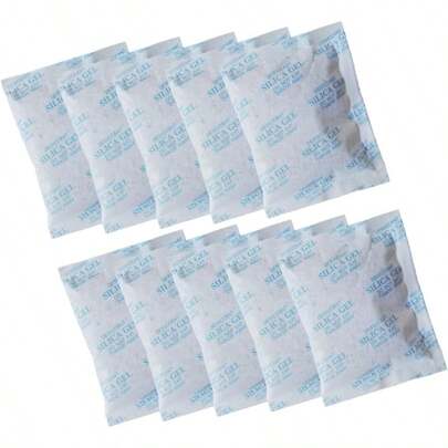 50pcs Silica Gel Packs Desiccant Moisture Absorber Gel Packets For Clothing Corrosion Prevention Dry Storage