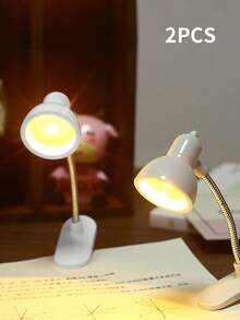Cute Mini Desk Lamp, Student Dorm Creative Eye-Caring Reading Clip Lamp, Bedside Study Dedicated Small Night Light, Desk Bedroom Bedside Lamp