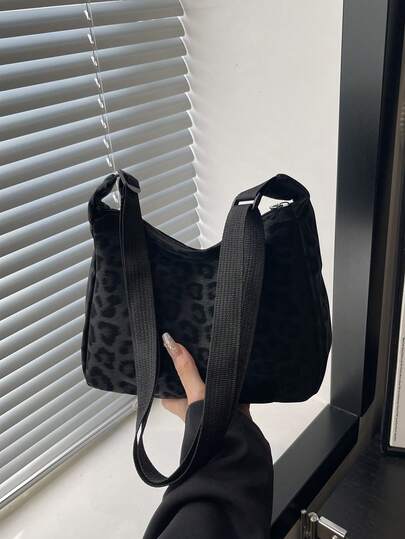 Fashionable Vintage Leopard Print Handbag, Shoulder Bag, Crossbody Bag For Women, 2025 New Arrival