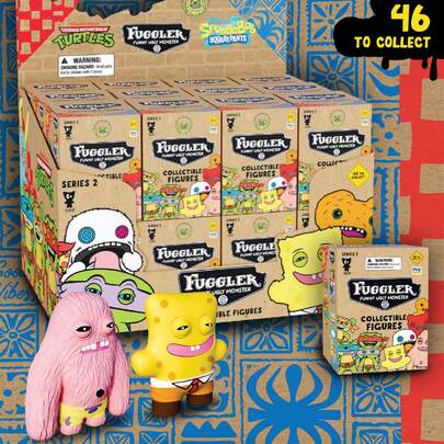 Spin Master Spin Master ZURU官方盲盒 - 滑稽丑陋怪兽收藏人偶套装，可爱又略带恐怖的毛绒玩具，适合桌面装饰和收藏