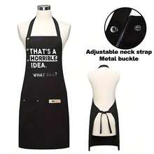 A Kitchen Cooking And Baking Apron – Simple, Thick, And High-Quality, Suitable For Home Cooking, Restaurants, Food Carts, And Food Service Attire - AZX0001 - 查看 7