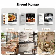 Information Sign Stand (19.09*13.78in) Black Menu Display Stand, Signpost, Wedding Poster Signs Stand, Menus Advertising Stand As Folder Or As A Display Stand - Black - View 5