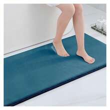 Memory Foam Bath Mat 59x24, Extra Soft And Absorbent Bathroom Mats, Non Slip Washable Carpet For Floor, Shower And Tub, Peacock Blue - 多色76 - 查看 1