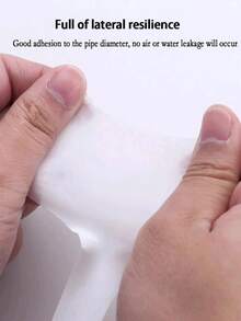 1卷乙烯基聚四氟乙烯（PTFE）水管胶带 - 可靠的无油密封解决方案，适用于管件螺纹密封，白色管道螺纹密封原材料，是家庭管道和DIY项目的必备品