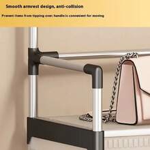 Multipurpose Shoe Rack And Clothes Rack, 4-Tier Organizer For Shoes, Clothes, Bags, Accessories, Holds 15 Pairs, With Dustproof Cover, Easy To Assemble (White) - White - View 4