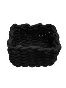 1pc Woven Thick Rope Storage Basket, Thick Rope Storage Basket, Desktop Storage Basket, Miscellaneous Woven Picnic Basket Storage Cosmetics Display Rack&Beauty Storage Box - Multicolor - View 7