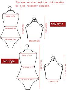 2 Stück hochwertige, faltbare schwarze Kleiderständer für formelle Kleider und Bademode Aufbewahrung, Luxus für Abendkleider, Hochzeitskleider und Premium-Bekleidung