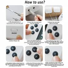 Smart Four-Channel Output 15 Modes 30 Intensities TENS Unit Rechargeable With 8Pcs Reusable Electrode Pads 2000mAh EMS Large Screen Muscle Stimulator Independent Control Full Body Relax - Multicolor - View 10