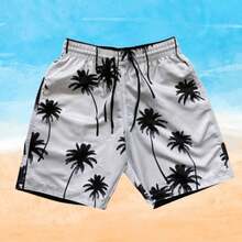 Set Of 2 Men's Tactel Shorts With Pockets - Beachwear, Gym, Pool - White and Gray - View 2