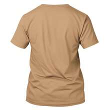 Camiseta Estilo Streetwear Skateboard Underground Masculina 100% algodão Leve Confortável Street - Caqui - Visão 4