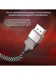 PHILIPS Cable adaptador SWA3129B/93 DP a HDMI, compatible con transmisión 4K Ultra HD, ideal para conectar portátiles, ordenadores de sobremesa, televisores, monitores y proyectores. Plug and play, color negro. - Negro - Ver 2