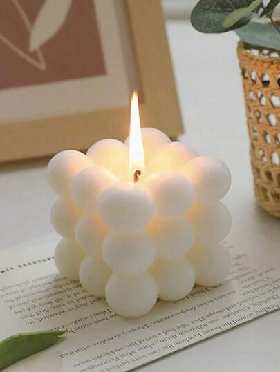 1 pieza Vela perfumada mini sin humo, vela aromática para decoración del hogar y dormitorio, fragancia fresca, adecuada para decoración de bodas, regalos para amigos y familiares, regalos creativos para hombres, portavelas, decoración navideña, decoración navideña para el hogar, vela navideña