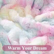 Pauwer Fleece Throw Blanket For Couch - 550GSM Soft & Warm Fluffy Cream White Blanket, Decorative And Giftable Striped Blankets For Couch, Sofa, Bed, 50"X60" - 彩色 - 查看 3