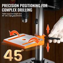 Taladro de banco  de 8 pulgadas, taladro de mesa, 750-3200 RPM, ajustable - 8 pulgadas - Ver 6