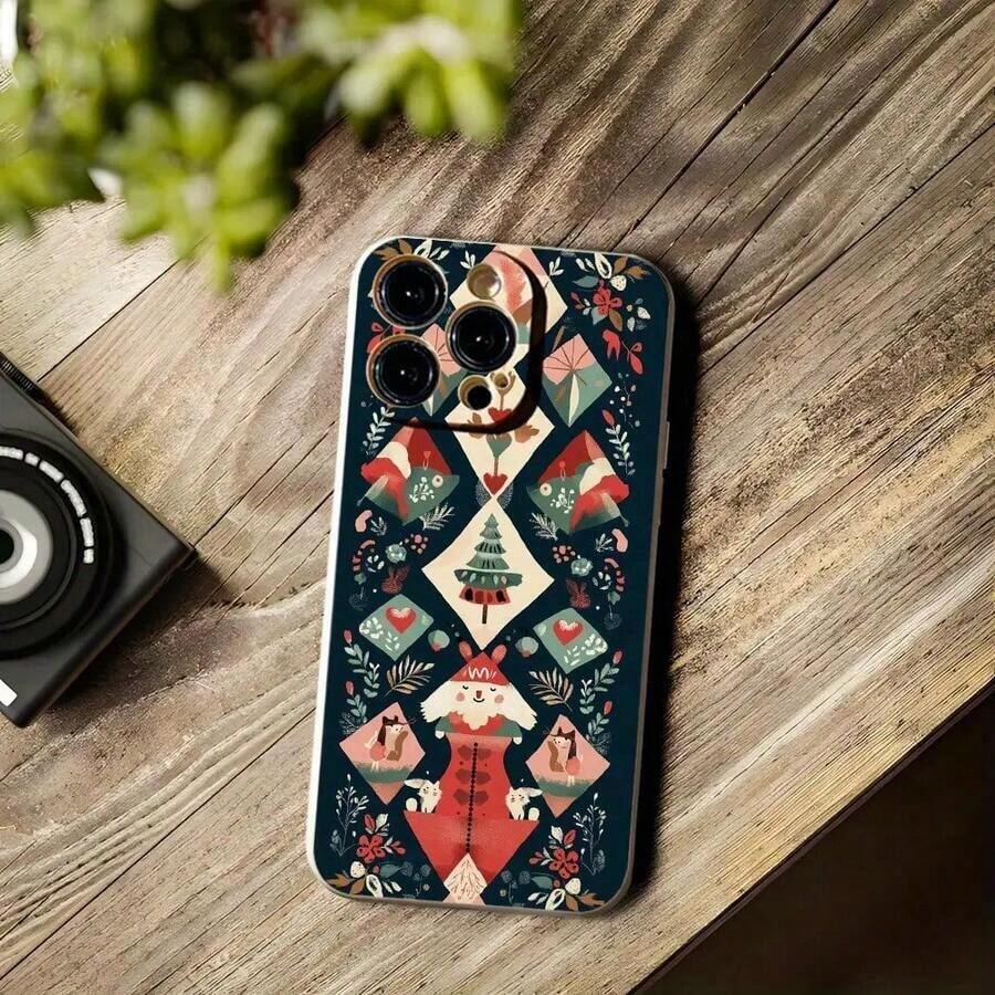 Funda para phone 17 Pro con diseño de nogal agrietado. Compatible con phone 17, 17 Pro, 16 Pro y modelos 11 a 16 Pro/Plus. Incluye soporte. Un excelente accesorio para Halloween. - Colores mixtos 1 - Ver 1