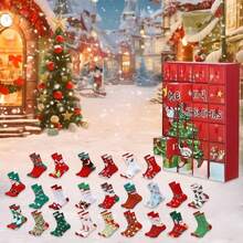24 Pairs Of Colorful Christmas Stockings – A Christmas Surprise Gift Idea. - 彩色 - 查看 1