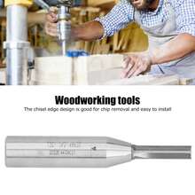 Broca de fresadora de 3 hojas de 1/2 pulgada para desbaste de madera, cuchilla de ranurar de acero al carbono - Plateado - Ver 1