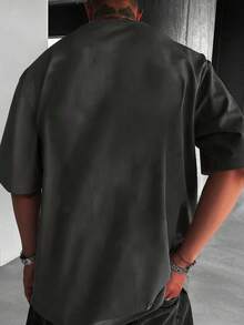 1 pezzo Maglietta grafica casual e ampia  per ragazzi e adolescenti, adatto per uso all'aperto, pendolarismo, primavera/estate/autunno