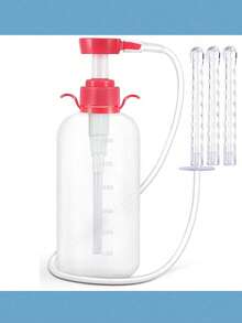 1/5pcs Portable Bidet Sprayer Set, Transparent Plastic Shower Kit With Expandable 9-Hole Nozzle With G1/2" Thread, Reusable Bathroom Cleaning System Accessories, Shower Hose Adapter, Nozzle, High Quality, Multiple Sizes, Silicone Cleaning Head, Travel, Post-Cleaning Assistant - Multicolor - View 6