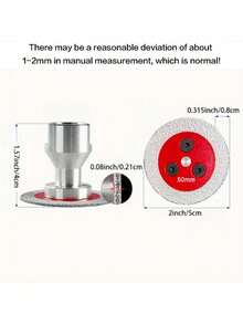 Đĩa cắt mini 2 inch/50mm M14 có mặt bích, đĩa cắt đá quý và gốm sứ, thích hợp để cắt gạch, đá cẩm thạch và đá granit, đĩa cắt khắc mini, máy cắt gạch | lưỡi cưa | phụ kiện dụng cụ cắt sửa chữa nhà cửa, gia công chính xác, cắt đá cẩm thạch, đĩa nhỏ gọn, cấu trúc chắc chắn, vật liệu chống mài mòn, dụng cụ chuyên nghiệp, đĩa khắc, nhà thầu chuyên nghiệp, người đam mê tự làm. - Nhiều màu - Xem 4