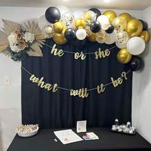25/50pcs Black And Gold Balloon Set, Includes Metallic Balloons And Latex Balloons, As Well As Gold Sequin Balloons - Foil Sequin Balloons, Elegant And Stylish, Perfect For Weddings, Birthdays, Engagements, Graduations, Valentine's Day, Baby Showers, Bachelorette Parties And Indoor Or Outdoor Party Decorations, Balloon Arches Or Garland Arrangements. - Multicolor - View 4