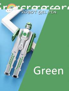 Robot Shaped Neutral Pen, Black Ink Ballpoint Pen, Gift Pen For Students - Multicolor - View 11