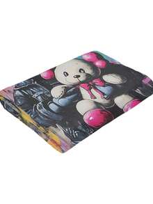 Kawss Kawaii Kaw  Blanket Flannel Blanket, Super Comfortable Winter Warm Blanket Summer Air Conditioning Blanket, Soft And Light Bed Sofa Decoration, Not Easy To Shed, - 黑色 - 查看 7