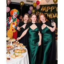 L'VOW Gothic Chiffon Shoulder Cape Women Sheer Tulle Cape Shawl Halloween Party Wedding Cosplay{"Color_name":"Black"} - đen - Xem 6