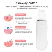 Electric Ultrasonic Skin Scrubber Deep Face Cleaning Machine Peeling Shovel Facial Pore Cleaner Face Skin Scrubber Machine 350mAh