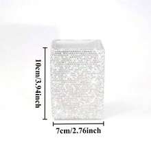 360° Rotating Makeup Brush Holder, Vanity Table Organizer, Cosmetics And Skincare Product Storage, 5-Compartment Makeup Brush Cup, Dressing Table Desktop Organizer, A Gift For Women And Girls (Sparkling Diamond Design).,Gifts For Women,Christmas Gifts,Gift Ideas For Women - Multicolor - View 14