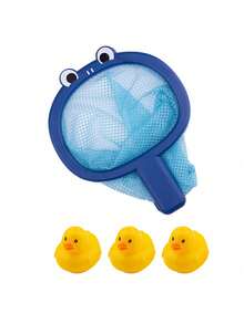 Bộ đồ chơi dưới nước gồm 1 bộ, có lưới bắt cá dễ thương và vui nhộn, đồ chơi tắm hình động vật, thích hợp cho Halloween, Giáng sinh và các dịp khác. - Nhiều màu - Xem 9