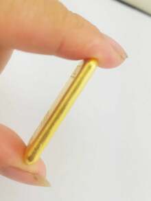 6件套创意收藏人偶，高品质金条复制品，实心锌合金材质，镀金表面，财富象征，中等尺寸，家居装饰礼品，生日扑克牌游戏道具，情人节派对游戏代币，桌面游戏筹码