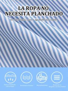 Women Blouses - Blue and White - View 7