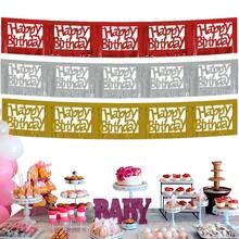 PET Shiny Square Hollow-Out Banner - Rain Curtain Banner & Alphabet Streamer For Birthday Party & 1st Birthday Kids' Setup - Multicolor - View 2