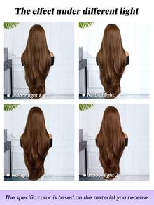 32英寸深棕色超长卷发假发，女士款，蓬松美丽，耐热合成材质，自然柔软，适合日常、派对、节日、角色扮演等场合，时尚必备配饰，女士完美礼物，节日礼物。 - 深棕色 - 查看 7